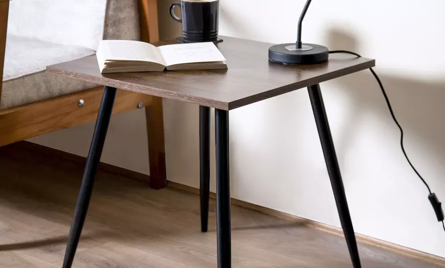Image 10: Wooden Coffee Table and Two Side Tables Set