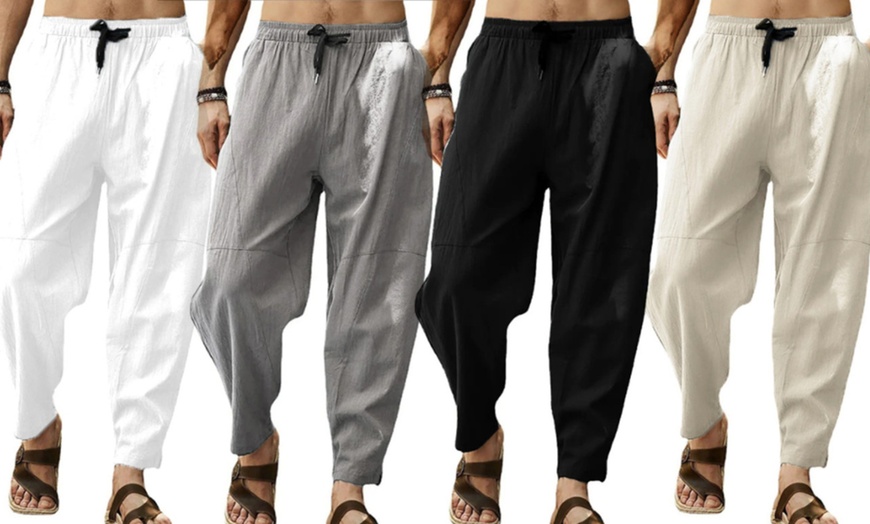 Image 1: Men's Relaxed Fit Trousers