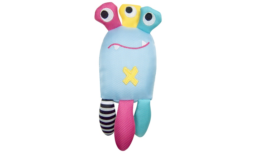 Image 1: Dizzy Monster Squeaky Dog Toy