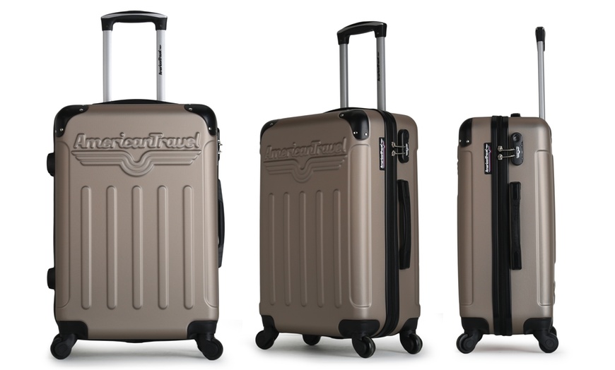 Image 9: Three American Travel Suitcases