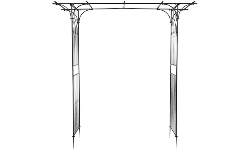 Image 7: Flat Roof Wrought Iron Wedding Arch