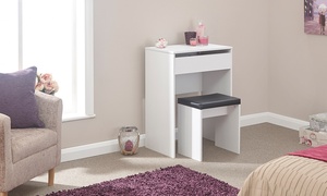  Brooklyn Compact Dressing Table and Stool Set 