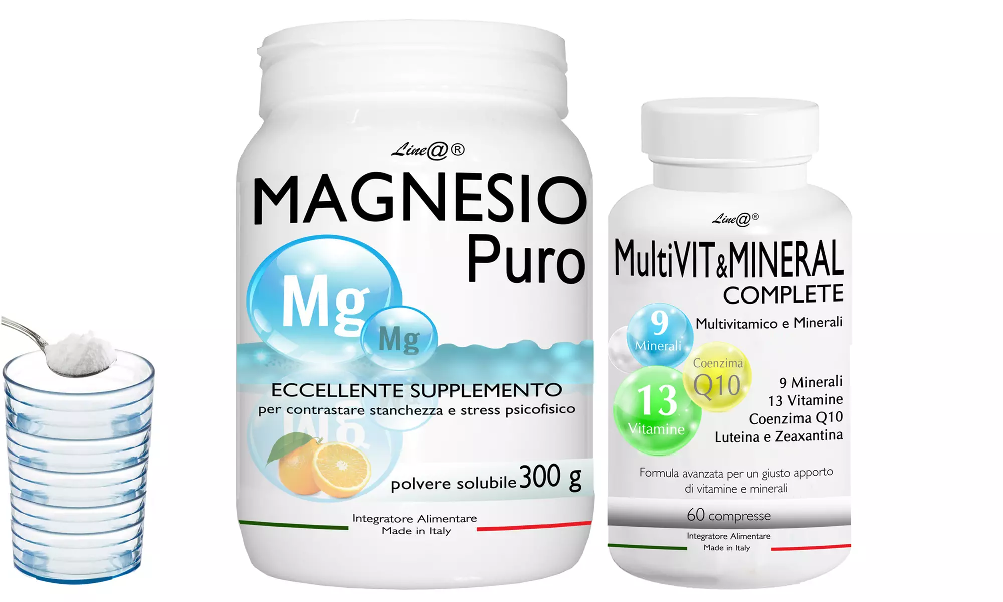 Hasta 150 g de magnesio y 120 comprimidos multivitamínicos Line@diet (envío gratuito) - Primary Image