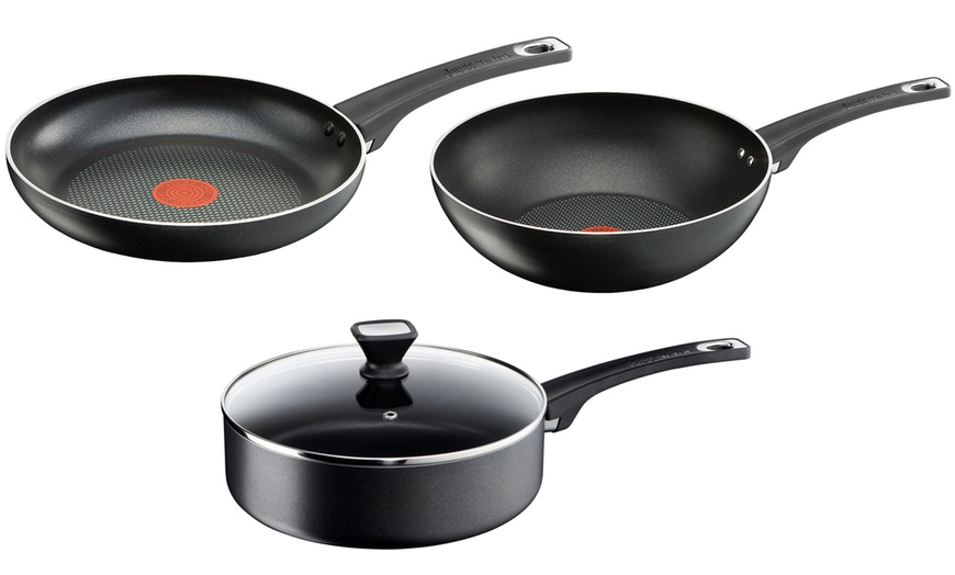 Image 2: Three Tefal Jamie Oliver Pans