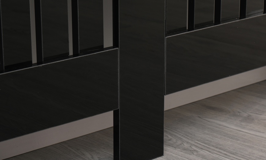 Image 13: High Gloss Black Radiator Cover