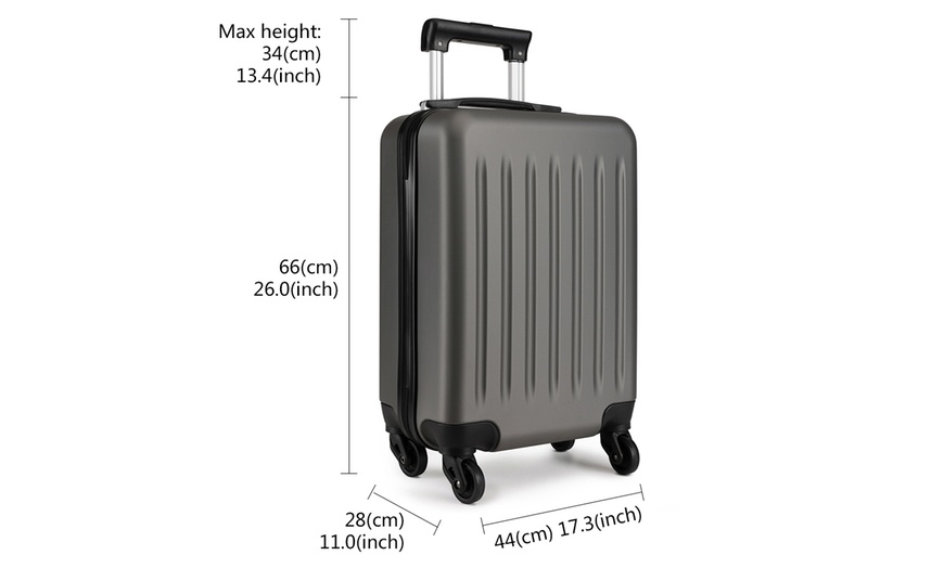 Image 9: Kono Grey Suitcase Range