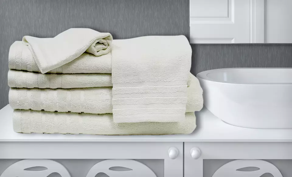 $34.99 for a Six-Piece Bamboo-Derived Towel Set in White or Ivory ($120 List Price). Free Shipping and Returns. - Second Medium
