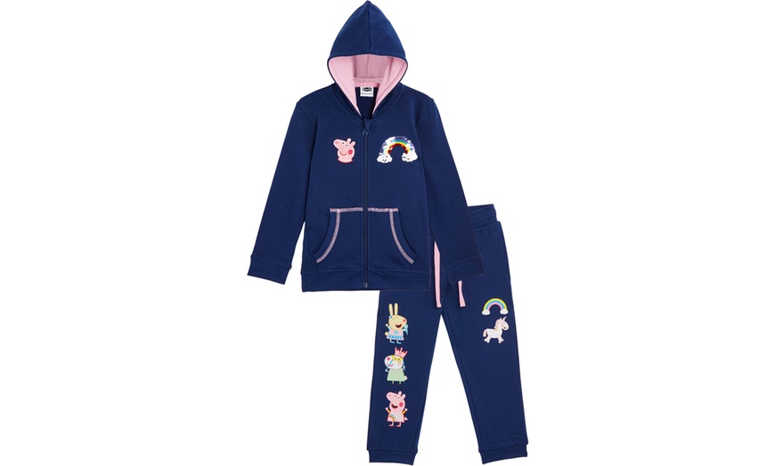 Image 1: Peppa Pig  Sequin Girl's Tracksuit