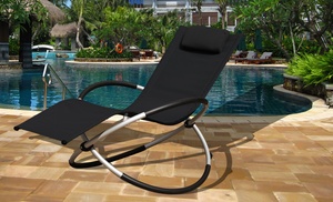 Foldable Zero Gravity Lounger Chair with Pillow