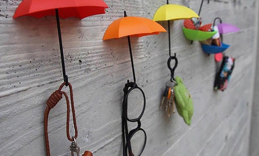 Image 1: 6 Decorative Umbrella Hooks
