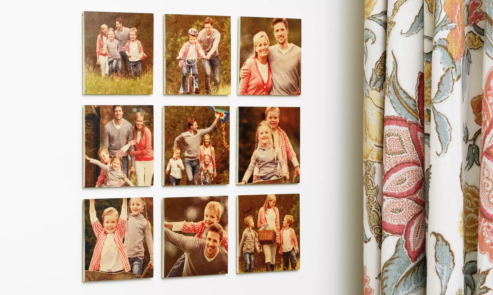 1, 2, 4, 6. 8, or 10 Custom 4x4'' Photo Wood Tiles from Picture It Custom (Up to 78% Off) - Primary Image