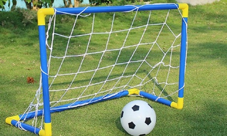 Porta da calcio smontabile in plastica con rete per bambini con dimensioni 79 x 50 x 43 cm