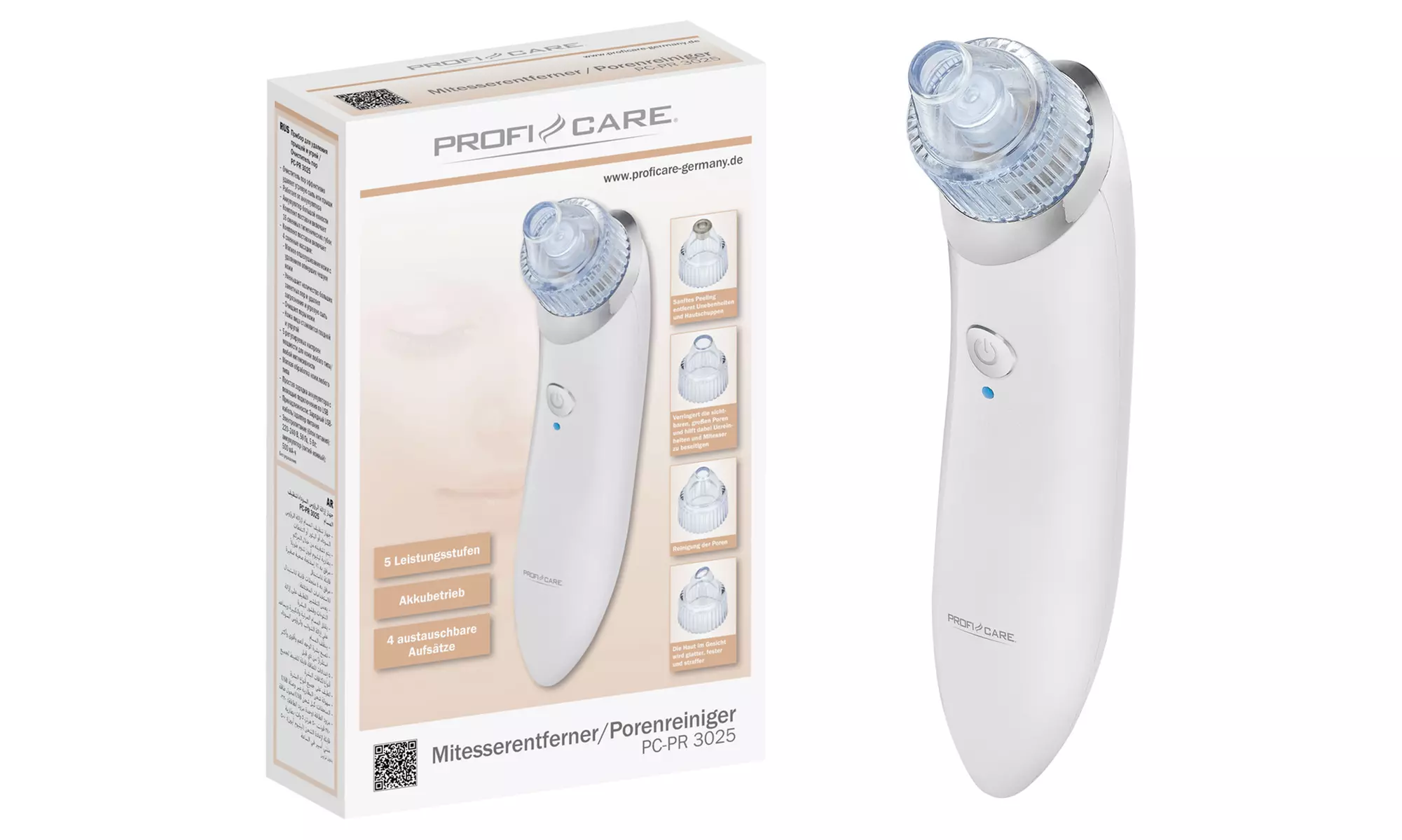 Proficare Mitesserentferner und Porenreiniger PC-PR 3025