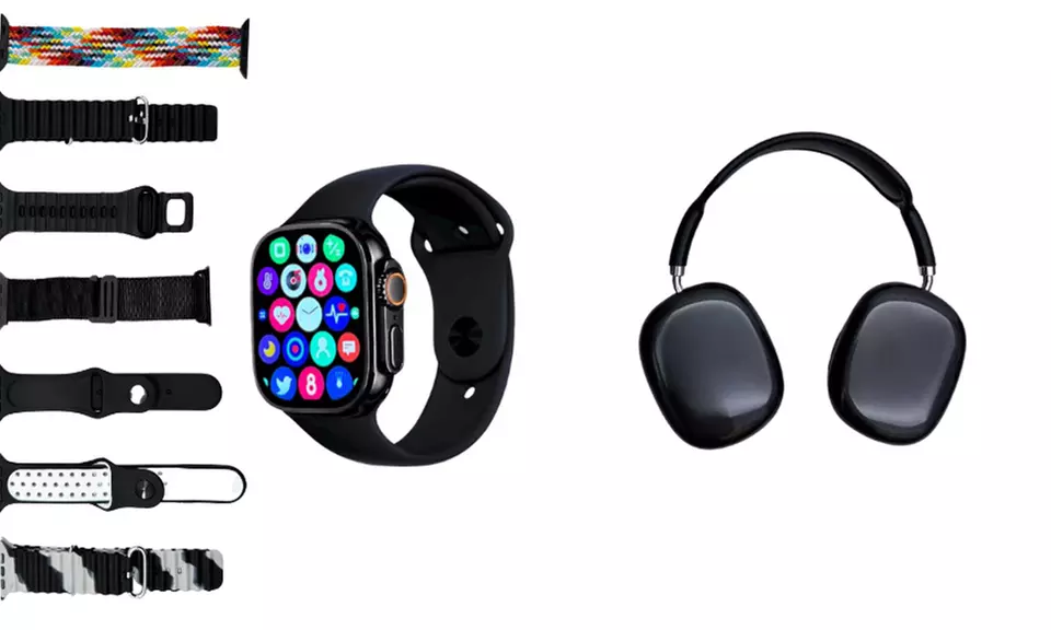 2-in-1 Set Bluetooth-Kopfhörer & Smartwatch