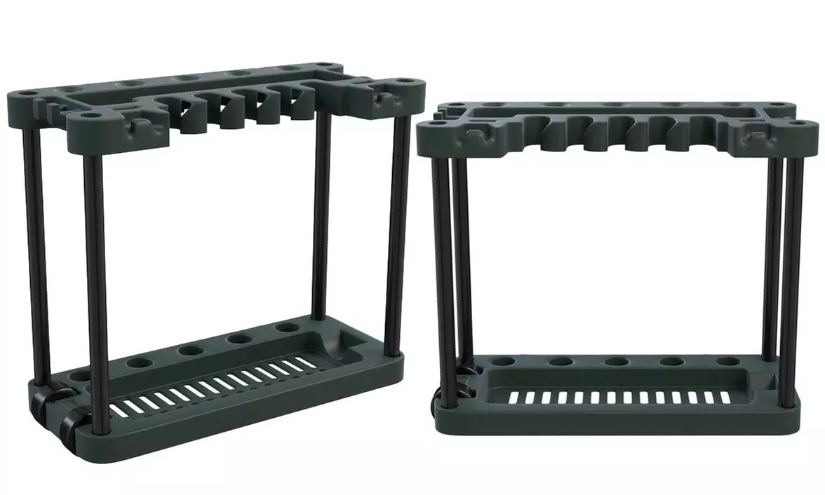 Stalwart Rolling Garden Tool Storage Rack - Second Medium