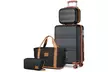 Kono 4 Piece Set of Travel Luggage: Cabin Suitcase, Vanity Case And Duffel Bag, Designed for Effortless Travels - Second Medium