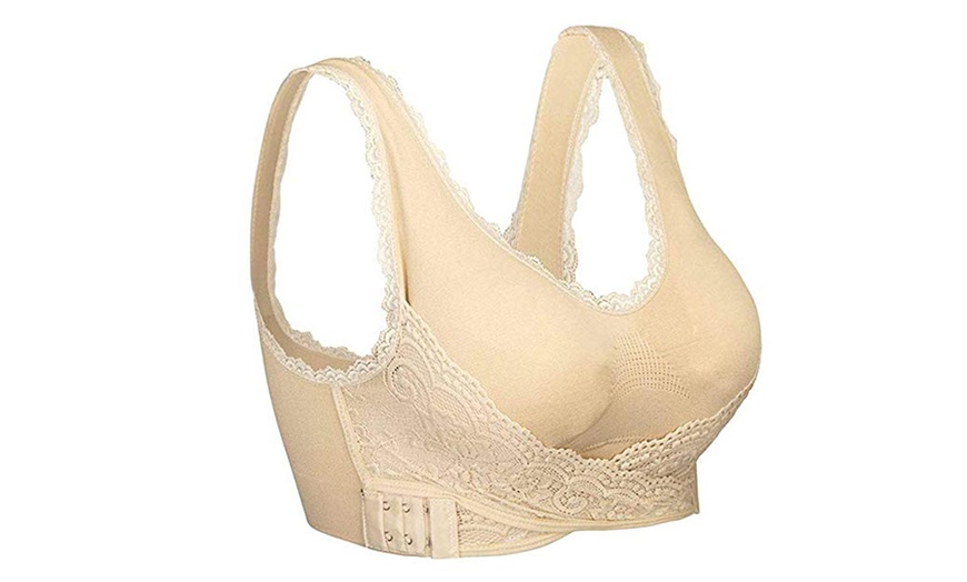 Image 3: One or Two Seamless Front Cross Push-Up Bras