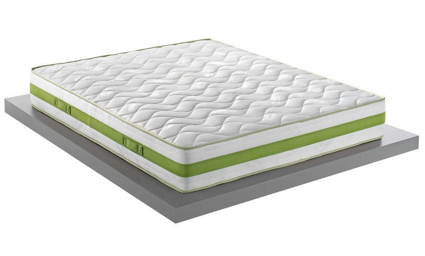 Image 1: Matelas à mémoire sur base de mousse d'eau 11 zones bioeco plus med 3D