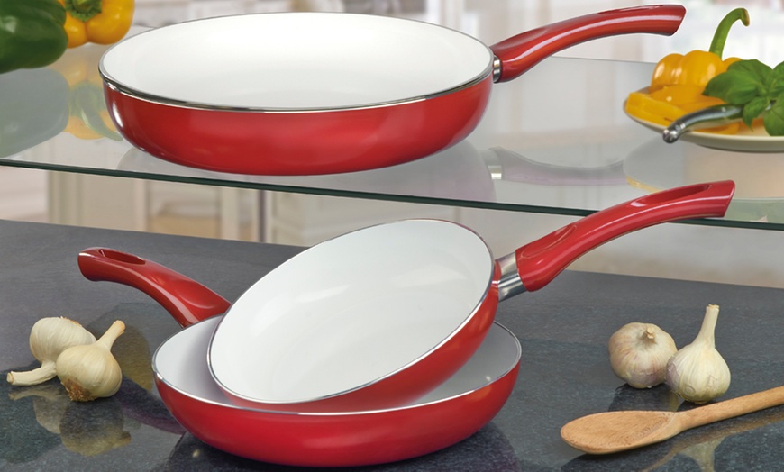 Image 2: Three-Piece Ceramic Pan Set