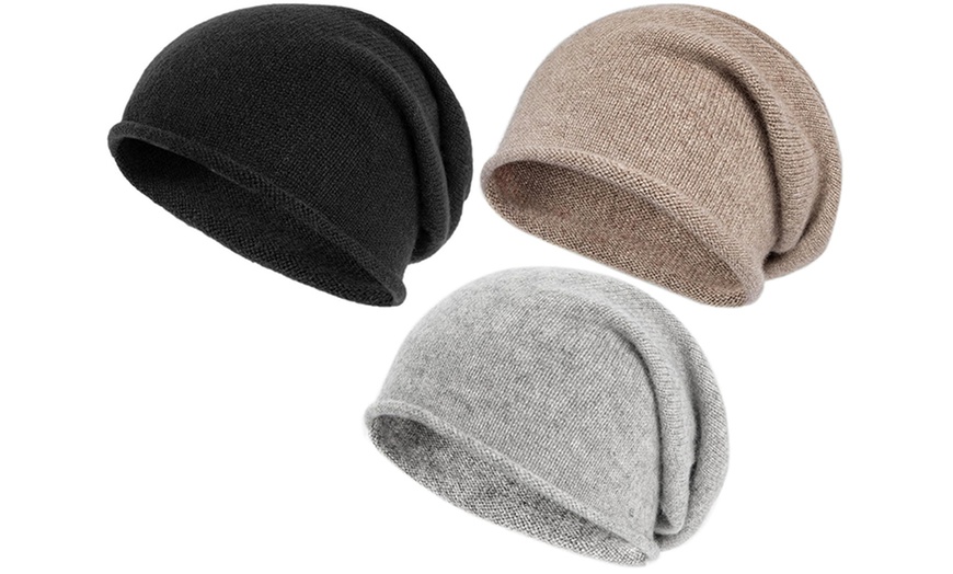 Image 2: Gorro de cachemir en diferentes colores