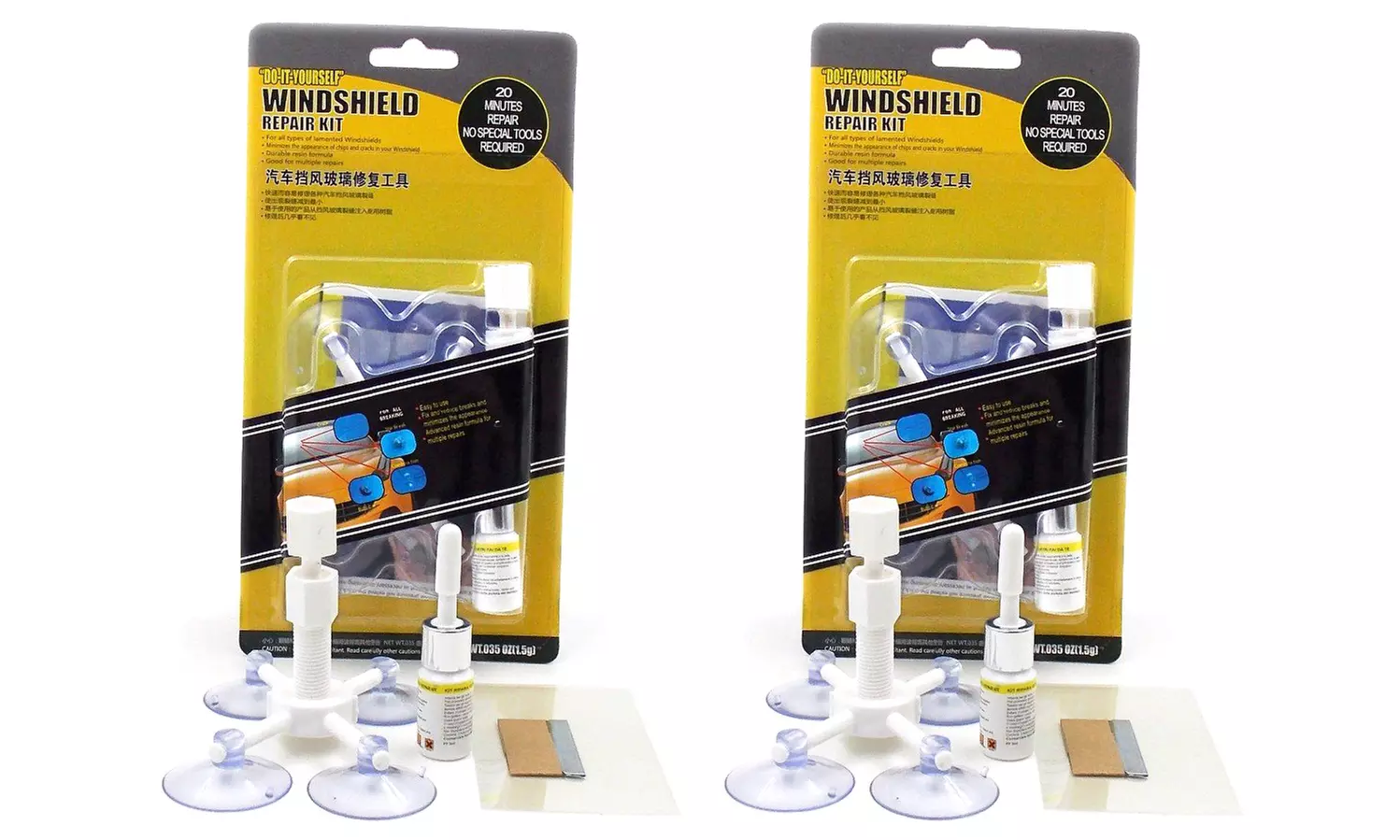 Reparatieset voor de autovoorruit