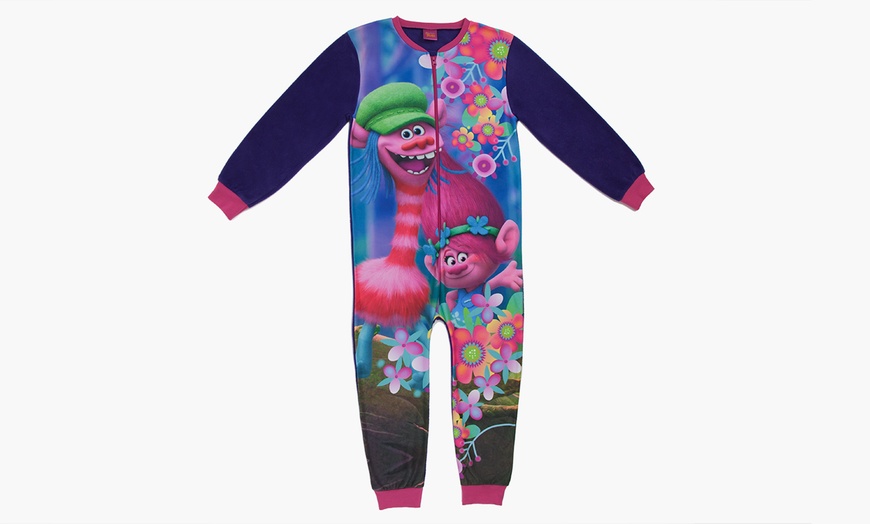 Image 8: Girls' Micro-Fleece Character Onesie