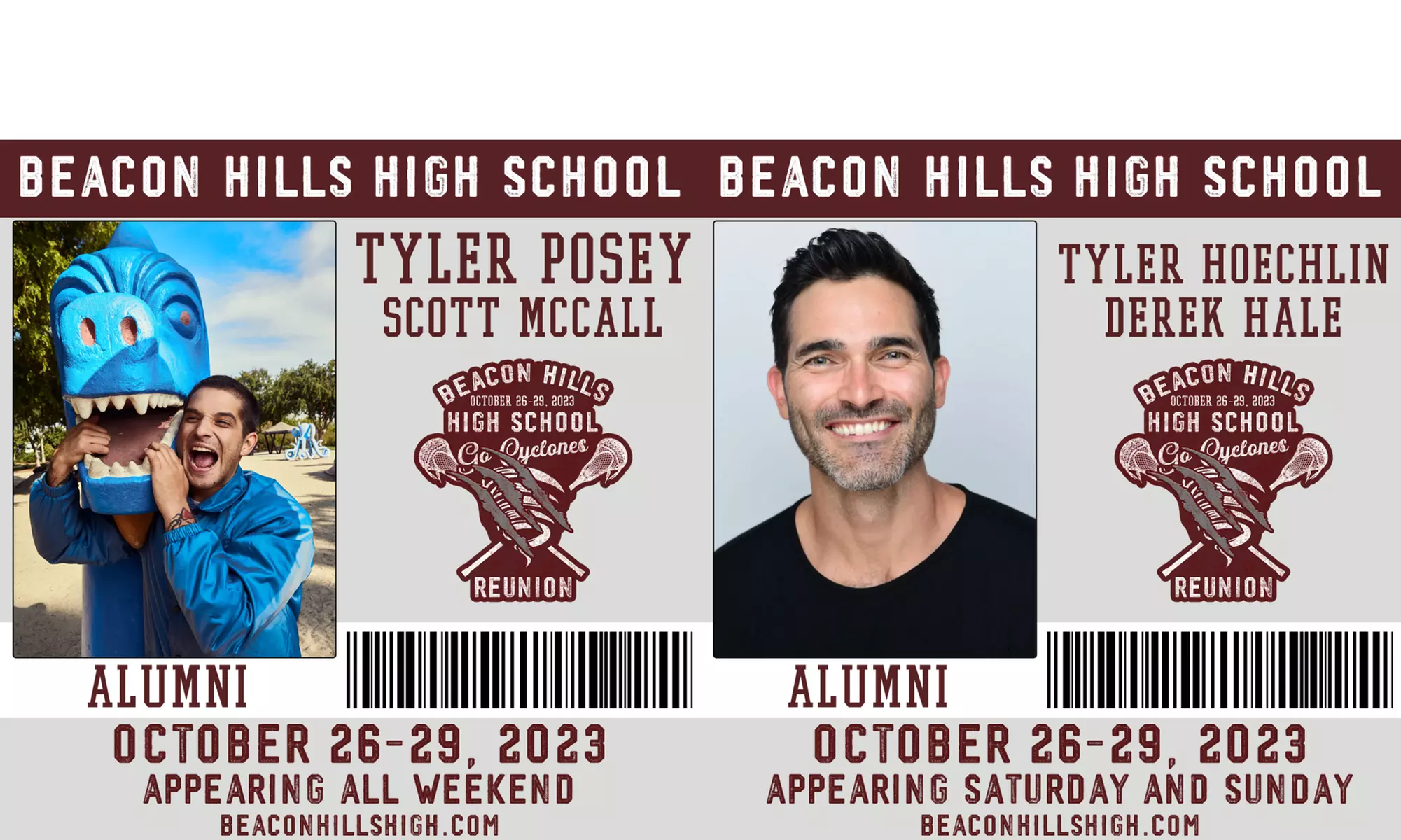  Beacon Hills High School Reunion Con feat. Tyler Posey, Tyler Hoechlin & more on October 26-29th at Costley Mill Park - Primary Image