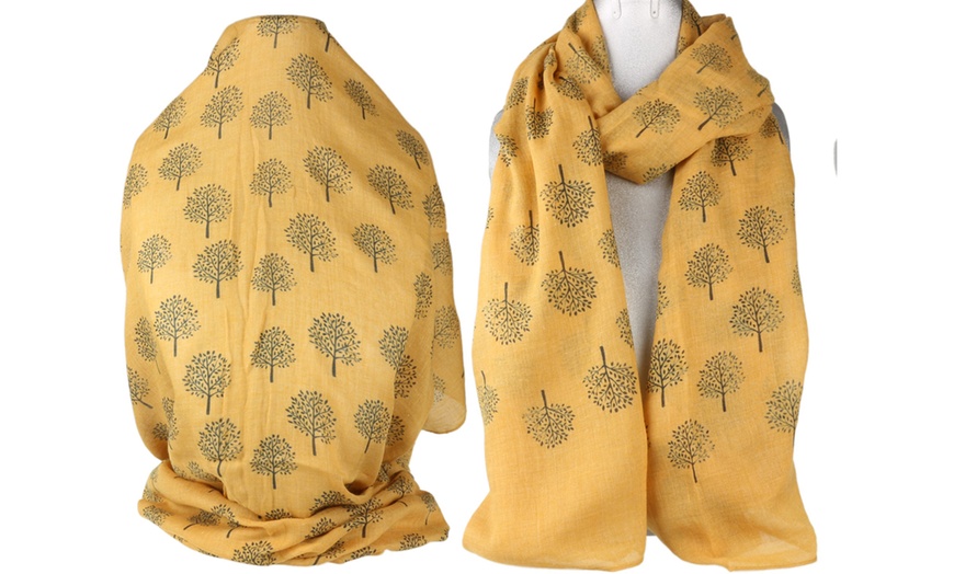 Image 7: Maria Mulberry Tree Print Scarf