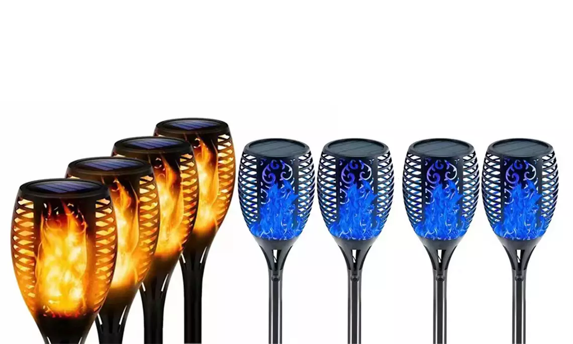 2x, 4x oder 8x Solar-Flammen-Licht