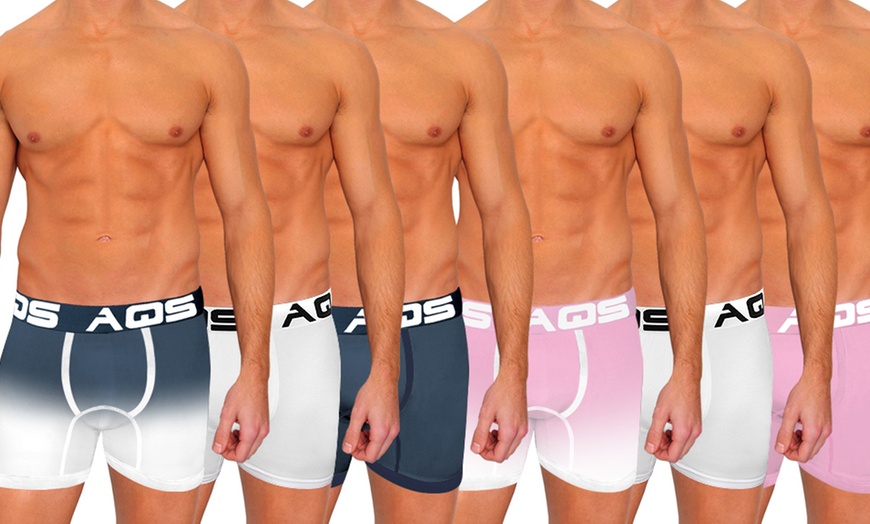 Image 4: Lot de 6 boxers ombrés AQS pour hommes