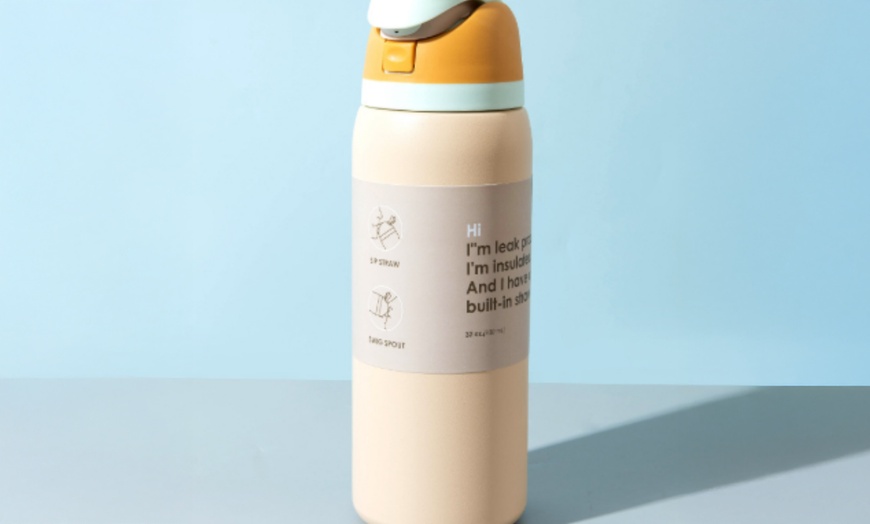 Image 8: 24-Ounce Insulated Stainless Steel Water Bottle