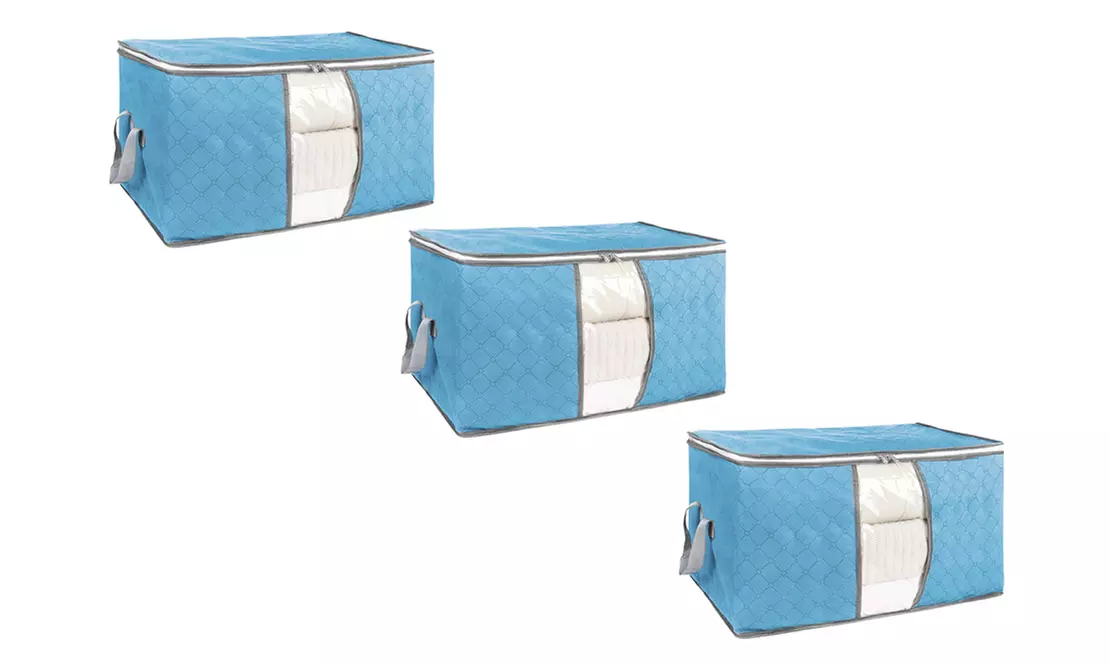 Foldable Storage Bag Clothes Blanket Quilt Closet Sweater Organizer Boxes Bags