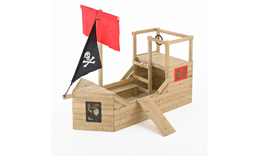 Image 1: TP Toys Pirate Wooden Playhouse