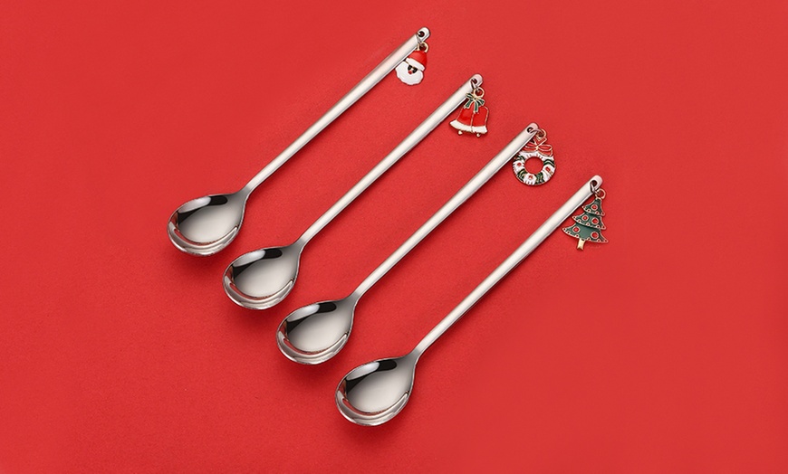 Image 4: Christmas Pendant Teaspoons