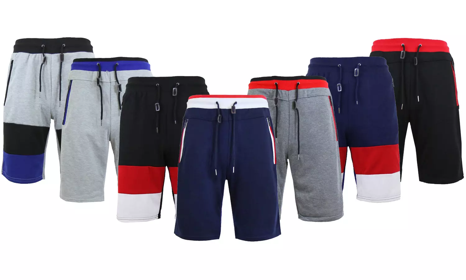 Galaxy By Harvic Men's French Terry Slim-Fit Shorts (2-Pack) (S-2XL) - Primary Image