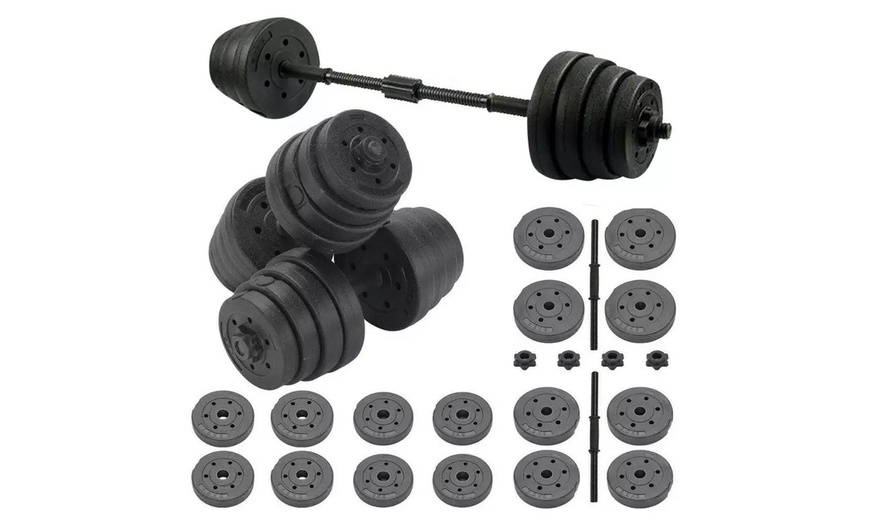 Image 1: 30kg Adjustable Dumbbells