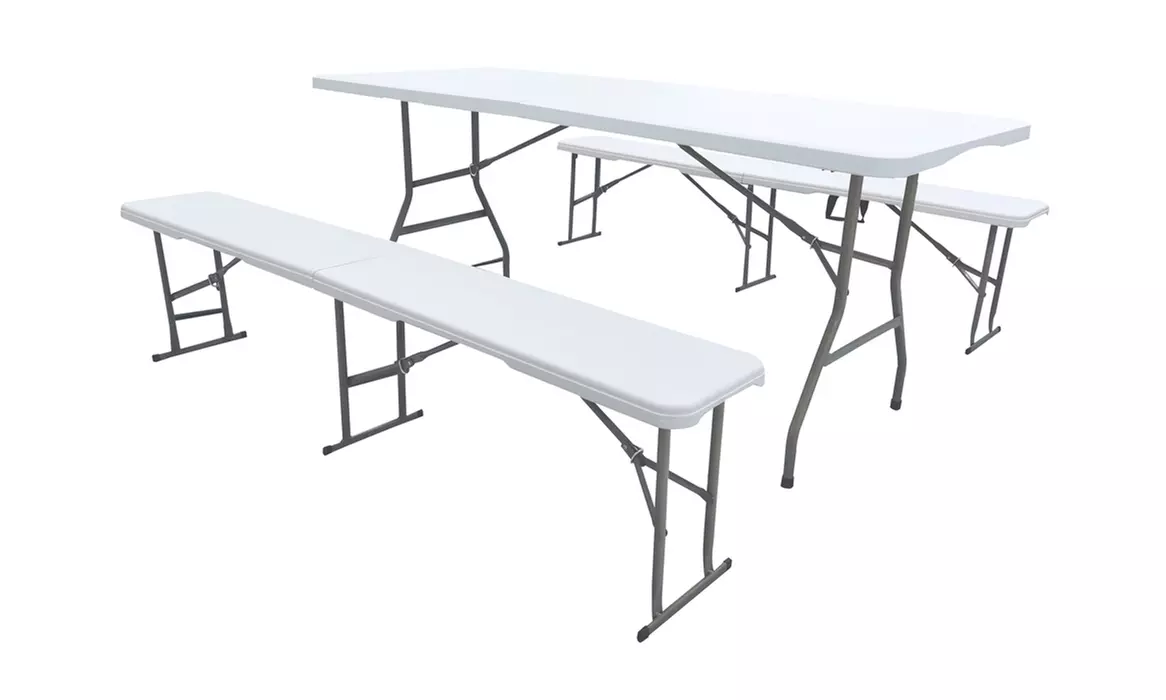 Set tavolo e panche pieghevoli Crotone