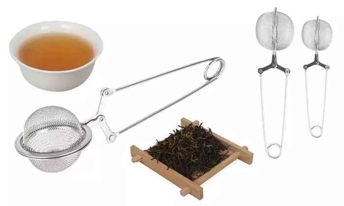2PCS Stainless Steel Mesh Ball Tea Infuser Tea Leaves Herb Filter Strainer