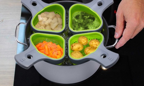 Cuoci verdure in silicone disponibile in set da 4 pezzi