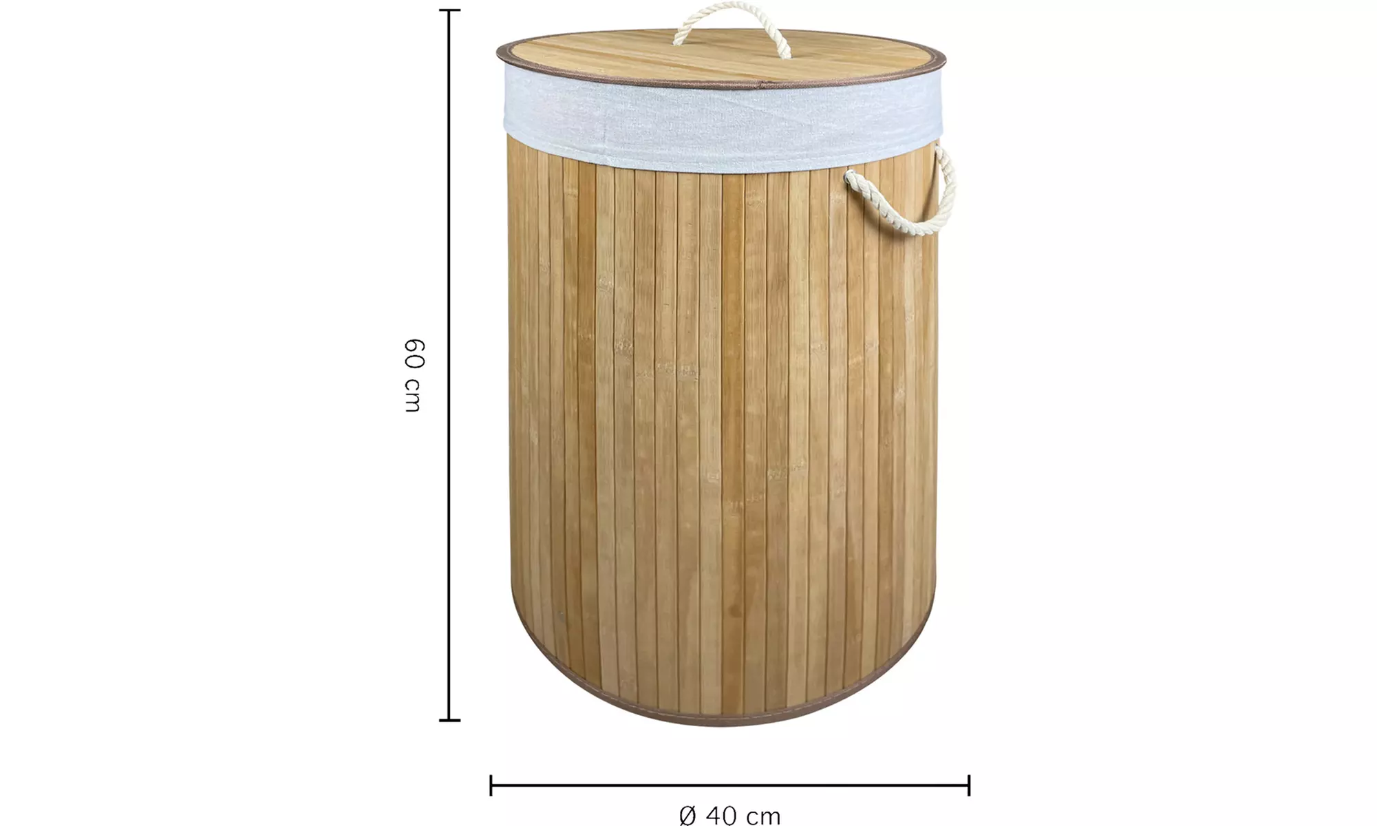 Cesto Portabiancheria In Bambù