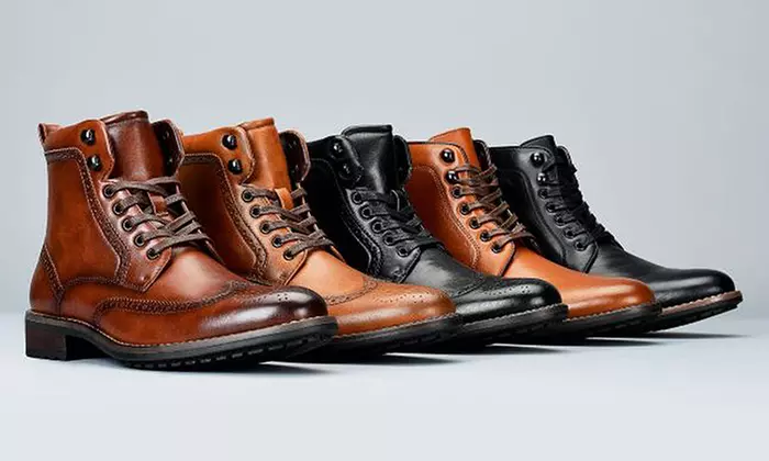 Vincent Cavallo Men's Combat Dress Boots - Primary Image