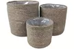 Three Pack Seagrass Planter Basket - Image 2