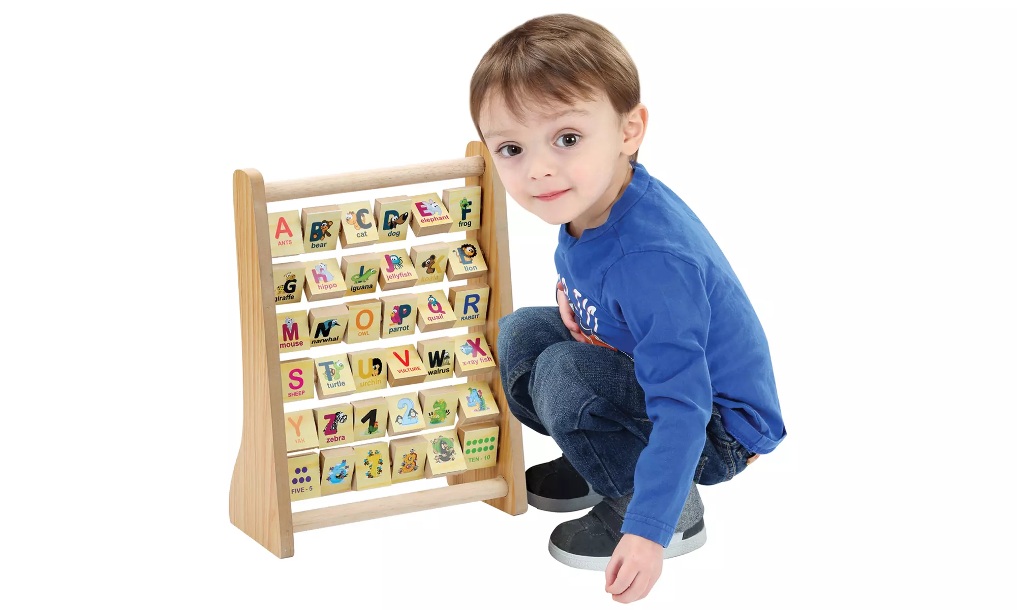 Wooden Spell and Count Abacus Early-Development Center for Kids - Primary Image