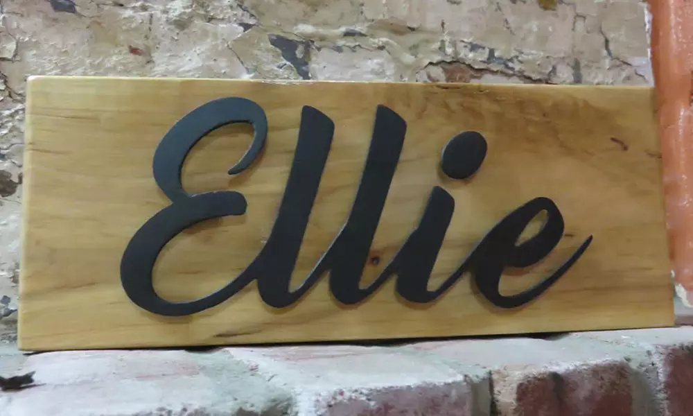 Wood and Metal Name Plaque Making Class for One or Two People at The Village Workshop (Up to 51% Off) - Second Medium