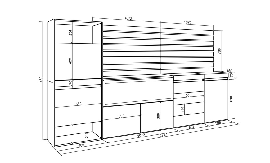 Image 4: Meuble à chaussures combinable avec buffet avec cheminée électrique, commode, meuble bas, lattes en bois, pour chambre, disponible en plusieurs couleurs