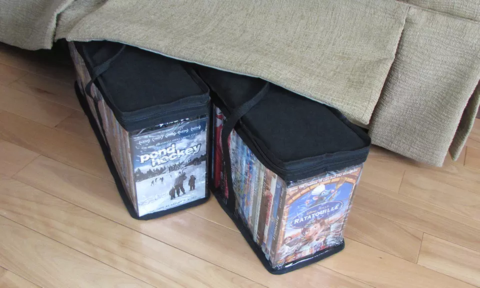 Evelots DVD and Blu-Ray Media Storage Case Bags (2-Pack) - Primary Image