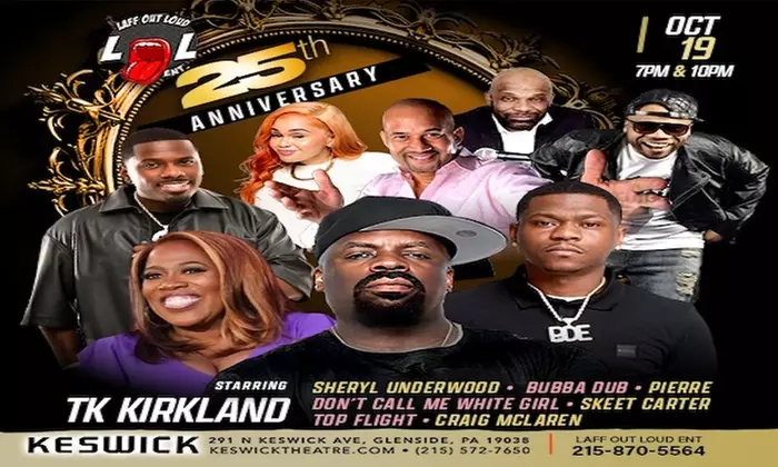 Laff Out Loud W/ T.K. Kirkland, Bubba Dub, Pierre, Don't Call Me White Girl, Hosted by Craig McLaren on Oct 19 at 7 p.m. - Primary Image