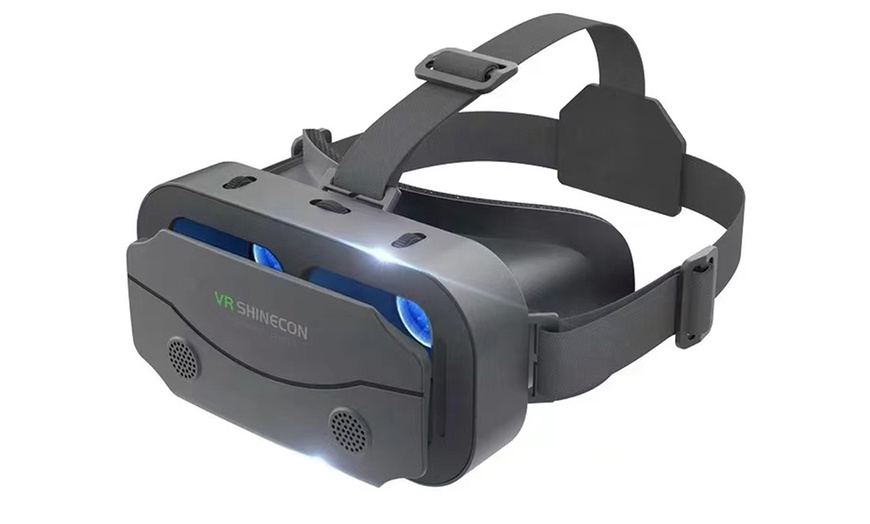 Image 2: 3D VR Box Glasses Virtual Reality Headset Bluetooth Headphone