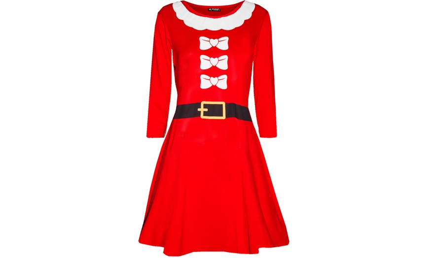 Santa Costume Printed Dress | Groupon