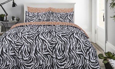 Set copripiumino Safari con 1 o 2 federe disponibile in 5 fantasie